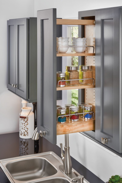 Wood Pull-out Wall Organizer